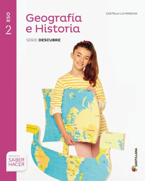 ► 2º ESO - GEOGRAFÍA E HISTORIA  + CUADERNO SABER HACER CASTILLA-LA MANCHA ED 2016 - 9788414101629 Imagen principal del producto