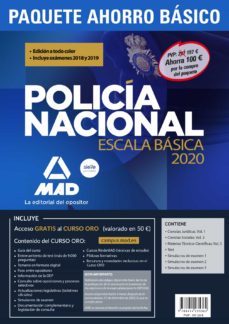Paquete Ahorro BÁSICO Escala Básica Policía Nacional 2020. Imagen principal del producto