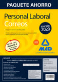 Paquete Ahorro Personal Laboral Correos 2020. Ahorra 65 € (incluye Temarios 1 y 2; Test; Simulacros de Examen 1 y 2; Psicotécnico y acceso a Curso Oro)