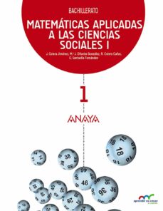 ► MATEMÁTICAS APLICADAS A LAS CIENCIAS SOCIALES I. 1º BACHILLERATO CASTELLANO MEC - 9788467826951