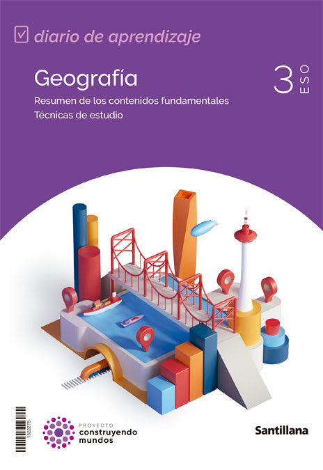 ✅GEOGRAFÍA 3º ESO MEC CONSTRUYENDO MUNDOS ED 2022 - 9788468049823 Imagen principal del producto