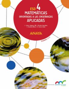 ► MATEMÁTICAS APLICADAS 4º ESO - 9788469810729 Imagen principal del producto
