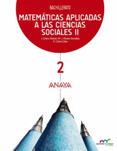 ✅ MATEMÁTICAS APLICADAS A LAS CIENCIAS SOCIALES II. 2º BACHILLERATO - 9788469812808
