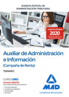 Auxiliar de Administración e Información (Campaña de Renta) de la Agencia Estatal de Administración Tributaria. Temario Imagen principal del producto