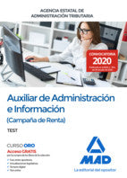 Auxiliar de Administración e Información (Campaña de Renta) de la Agencia Estatal de Administración Tributaria. Test Imagen principal del producto
