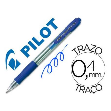 ✅  BOLIGRAFO PILOT SUPERGRIP AZUL CAJA 12 UNIDADES Imagen principal del producto