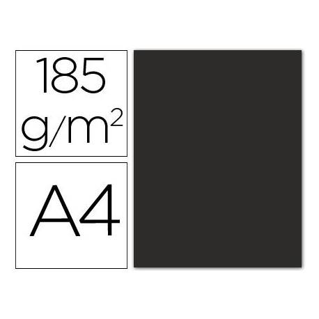 ✅CARTULINA GUARRO A4 185GR NEGRA Paquete 50 unidades Imagen principal del producto
