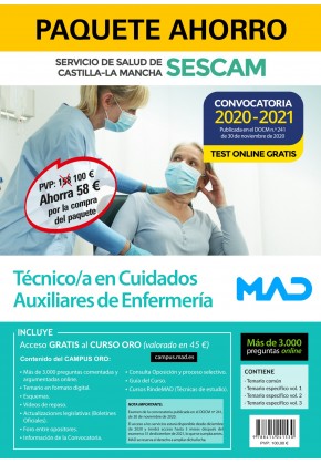 Paquete Ahorro Auxiliar Enfermería SESCAM Imagen principal del producto
