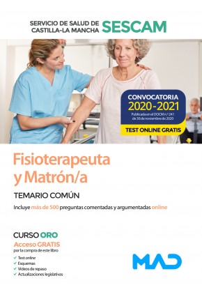 TEMARIO COMÚN FISIOTERAPEUTA Y MATRON SESCAM CONVOCATORIA 2020 Imagen principal del producto