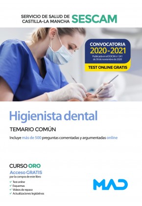 TEMARIO COMÚN HIGIENISTA DENTAL SESCAM CONVOCATORIA 2020 Imagen principal del producto