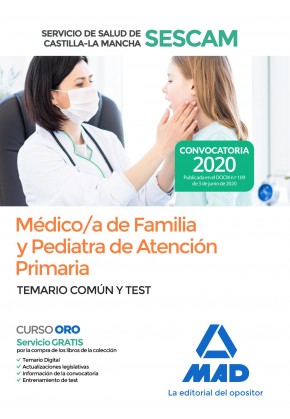 Médico/a de Familia y Pediatra de Atención Primaria del Servicio de Salud de Castilla-La Mancha (SESCAM) Imagen principal del producto
