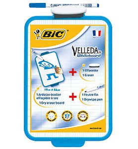 ✅ PIZARRA BLANCA BIC 26X19 + MARCADOR Y BORRADOR Imagen principal del producto