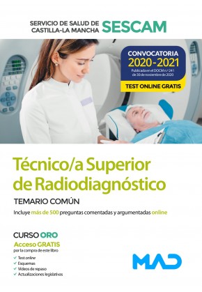 TEMARIO COMÚN TECNICO DE RADIODIAGNOSTICO SESCAM CONVOCATORIA 2020 Imagen principal del producto